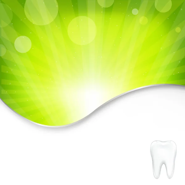 Hintergrund mit Zahn — Stockvektor