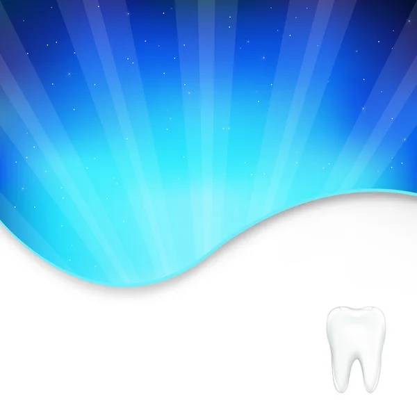 Hintergrund mit Zahn und Balken — Stockvektor