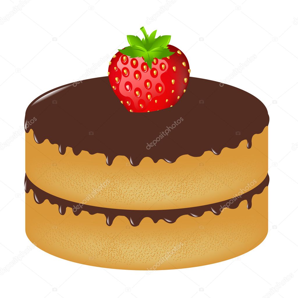 Birthday Cake Wit Strawberry