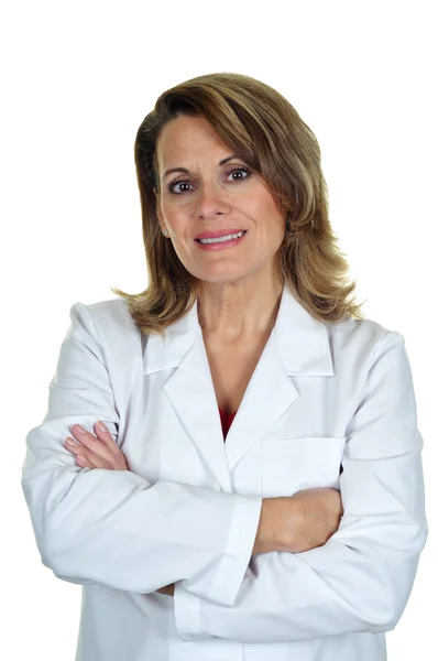 Çekici bir kadın bir stetoskop giyiyor — Stok fotoğraf