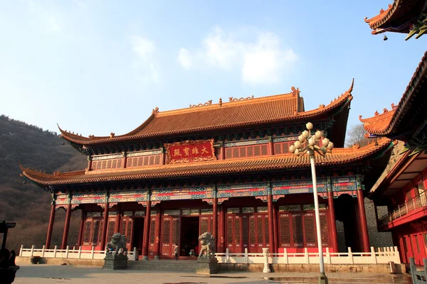 Kina Fredlig Emblem Huaibei Xiantongtemplet Religiösa Konstruktion — Stockfoto
