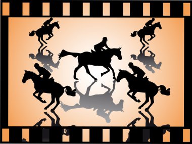 Show jumper with shadow clipart