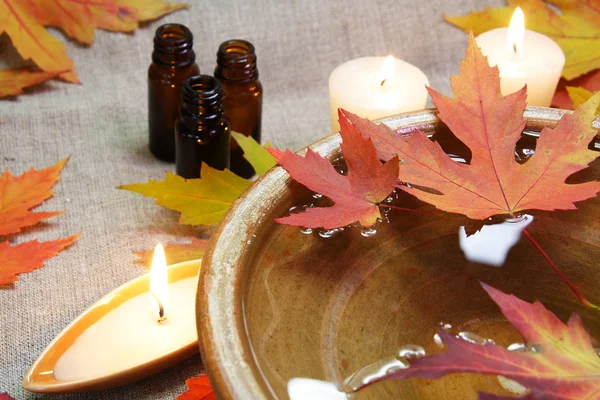 Autumn Leaves Aroma Bowl — Stock Photo, Image