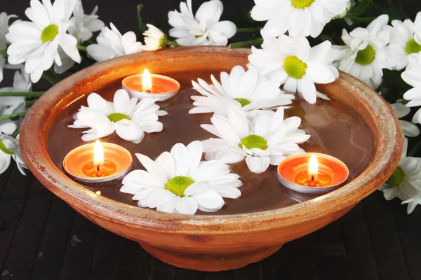 Aroma Therapy Bowl on Dark Background — Stock Photo, Image