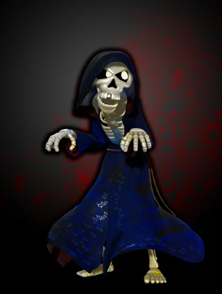 Το grim reaper κινουμένων σχεδίων — Φωτογραφία Αρχείου