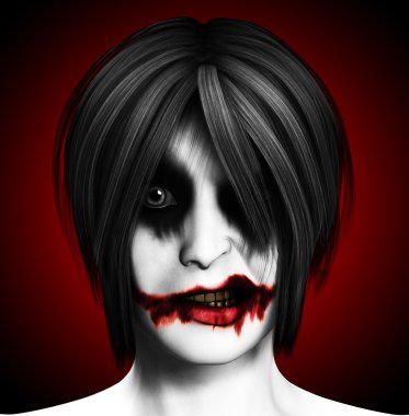 Evil Psychotic Women clipart