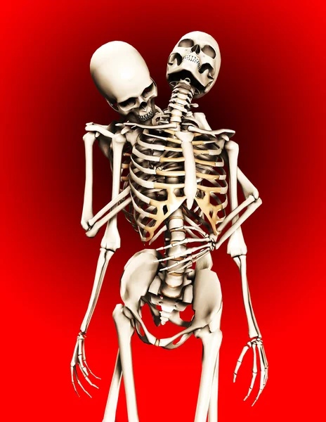 Apanhado por um esqueleto — Fotografia de Stock
