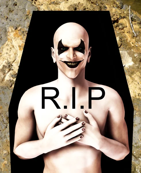 RIP Evil Clown — Stock Photo, Image