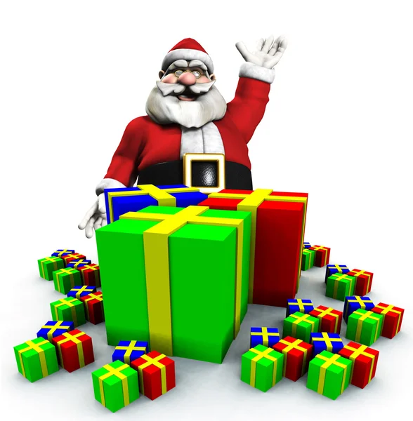 Geschenke vom Weihnachtsmann — Stockfoto