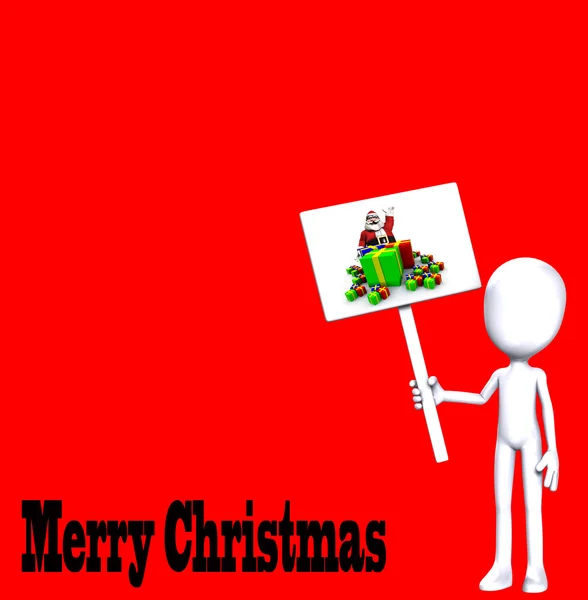 Merry Christmas Figure — Stock Photo, Image