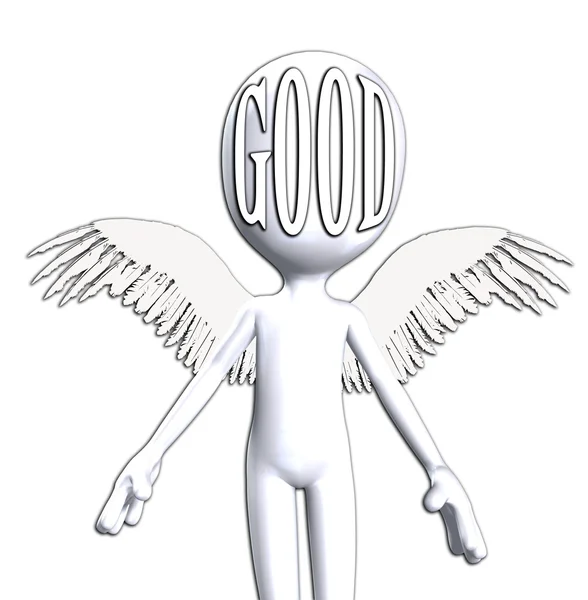 Conceptual Image Being Good Featuring Angelic Figure — Stock Photo, Image