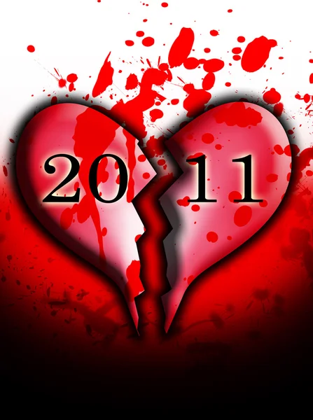 Imagen Conceptual Que Representa Odio Del Nuevo Año 2011 —  Fotos de Stock