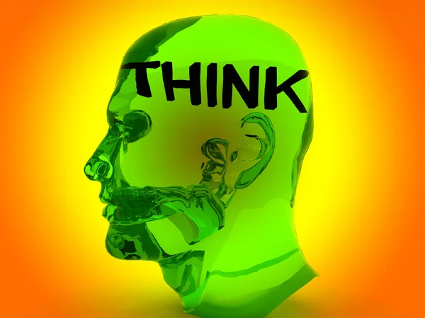 Imagen Conceptual Sobre Tener Pensamientos Ideas — Foto de Stock