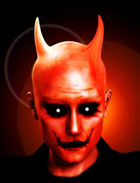 Az ördögök arc — Stock Fotó
