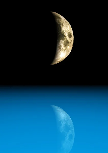 Maan weergave — Stockfoto