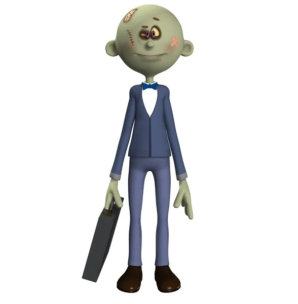 Cartoon Zombie Businessman — Stock Photo, Image
