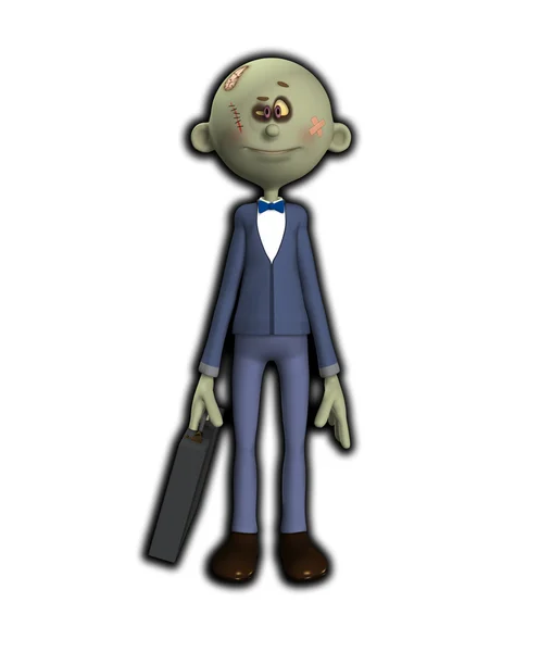 Desenhos animados Zombie Empresário — Fotografia de Stock