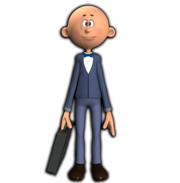 Homem de negócios dos desenhos animados — Fotografia de Stock