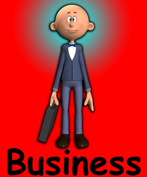 Ο άνθρωπος των επιχειρήσεων κινουμένων σχεδίων — Φωτογραφία Αρχείου