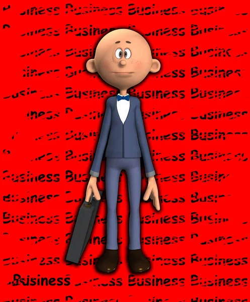 Hombre de negocios de dibujos animados — Foto de Stock