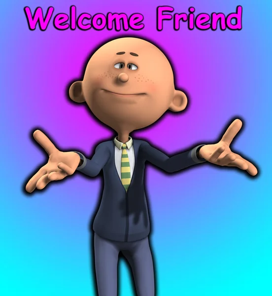 Välkommen till vän — Stockfoto