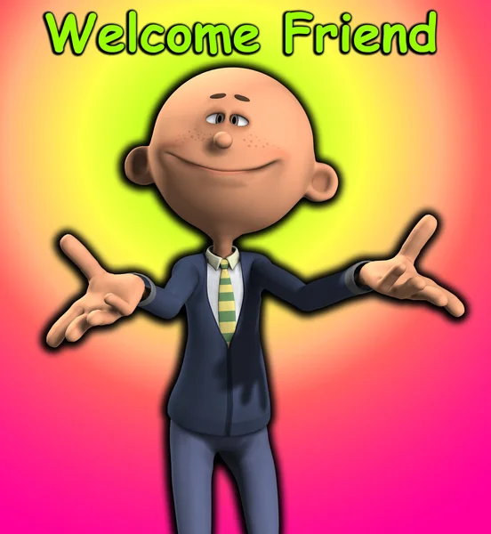Välkommen till vän — Stockfoto