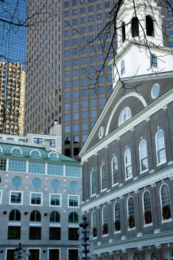 Boston center architecture clipart