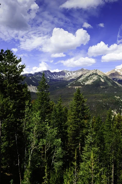 Βουνά Χιόνι Στο Rocky Mountain National Park — Φωτογραφία Αρχείου