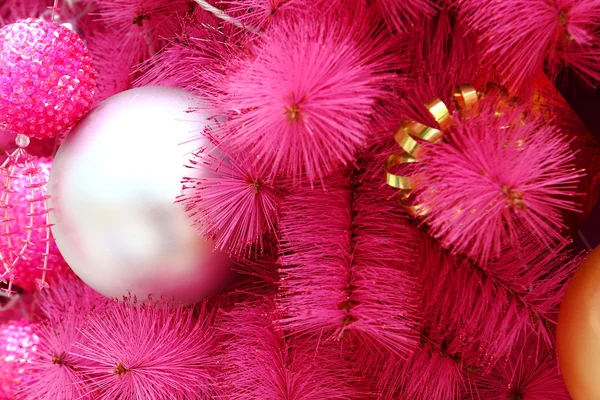 Roze Kerstmis achtergrond — Stockfoto