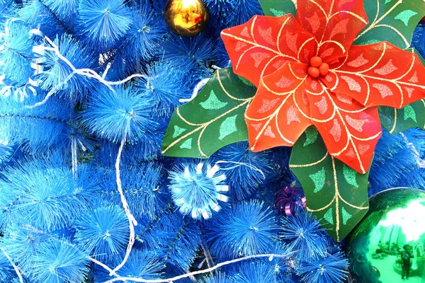 Μπλε φόντο Χριστουγέννων — Φωτογραφία Αρχείου