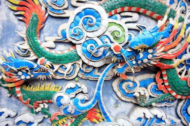 Chinese dargon sculpture clipart