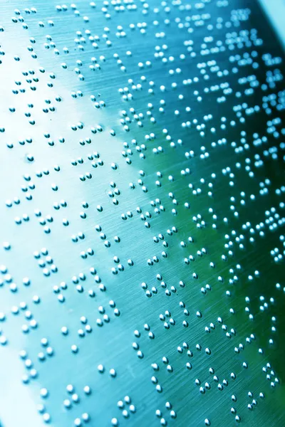 Página Simples Braille Macro — Fotografia de Stock