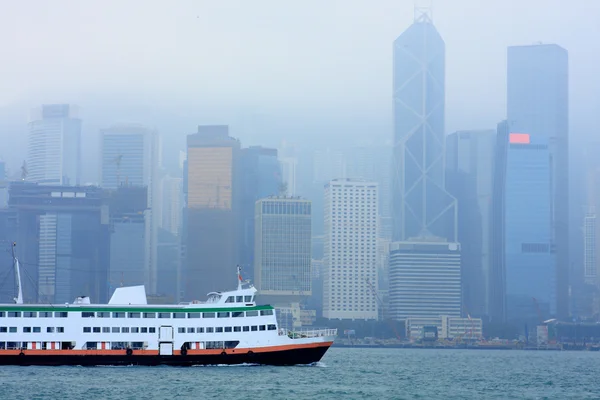 Hong Kong in mist — Stockfoto