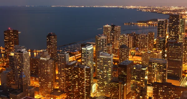 Chicago på twilight — Stockfoto
