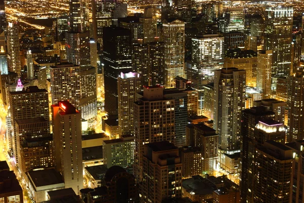 Gece Chicago — Stok fotoğraf