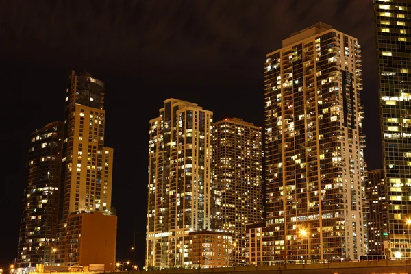 Chicago v noci — Stock fotografie