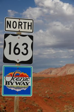 Scenic Byway road sign clipart