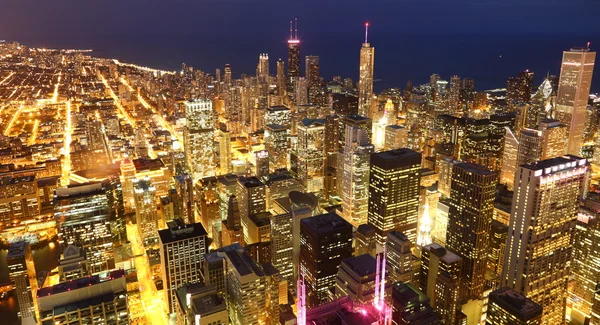 Chicago in der Dämmerung — Stockfoto