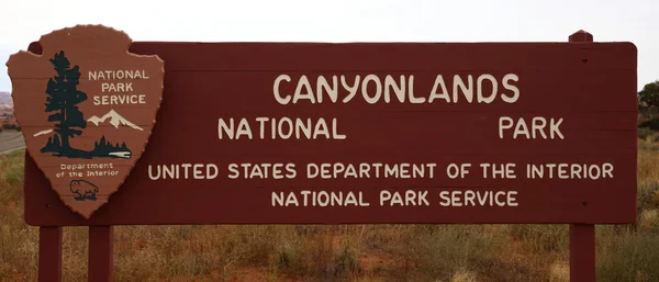 stock image Entrance of Canyonlands NP