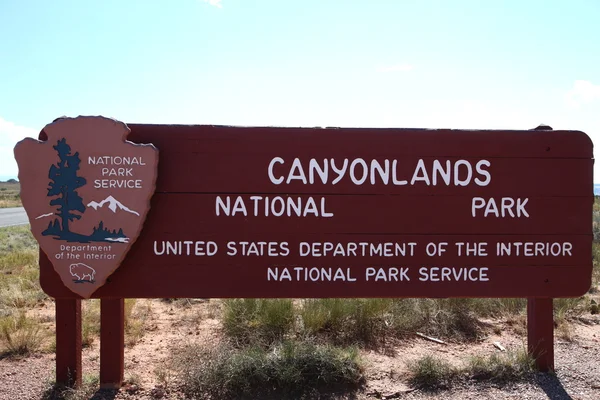 stock image Entrance of Canyonlands NP