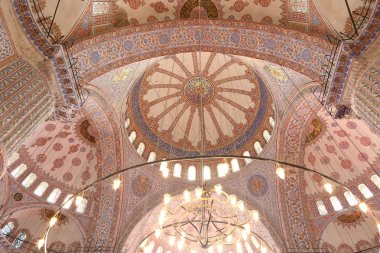 Blue mosque interior, Istanbul clipart