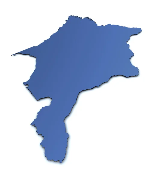 Karte von Maranhao - Brasilien — Stockfoto