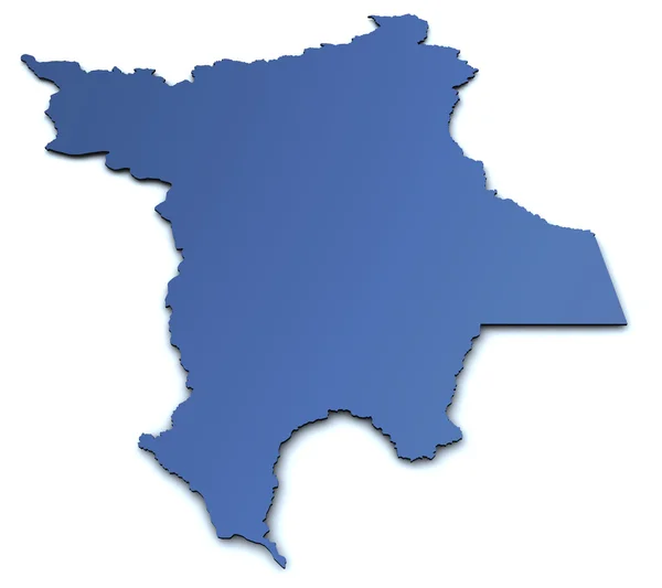 Mapa roraima - Brazylia — Zdjęcie stockowe