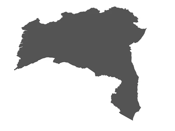 バイーア州 - ブラジルの地図 — ストック写真