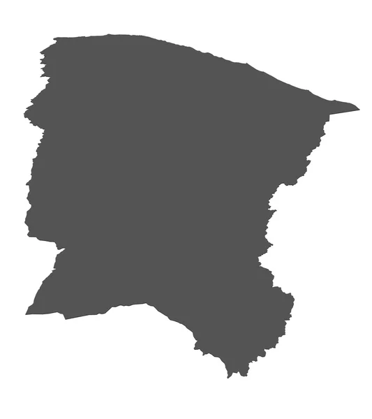 Карта Ceara - Бразилия — стоковое фото