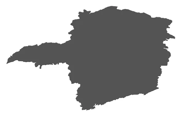 Map of Minas Gerais - Brazil — Stock Photo, Image