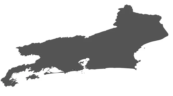 Карта Рио-де-Жанейро - Бразилия — стоковое фото