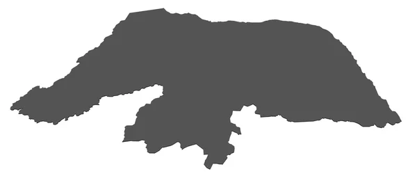北里奥格兰德州的地图-巴西 — 图库照片