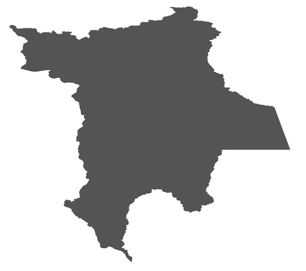 Mapa de Roraima - Brasil — Fotografia de Stock