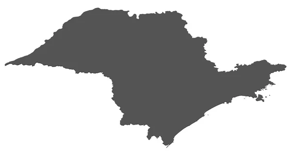 Mapa de São Paulo - Brasil — Fotografia de Stock
